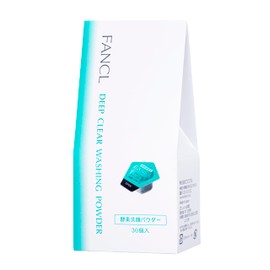 FANCL Deep Clean Washing Powder – Japanese Facial Cleanser, Exfoliating Face Wash with Charcoal Enzymes, Luxurious Foaming Lather, Hydrating, additive-free, All Skin Types, Net Content 30pcs