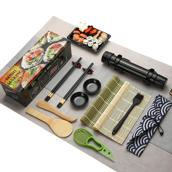 Tluokm Kit para hacer sushi: kit para hacer principiantes y