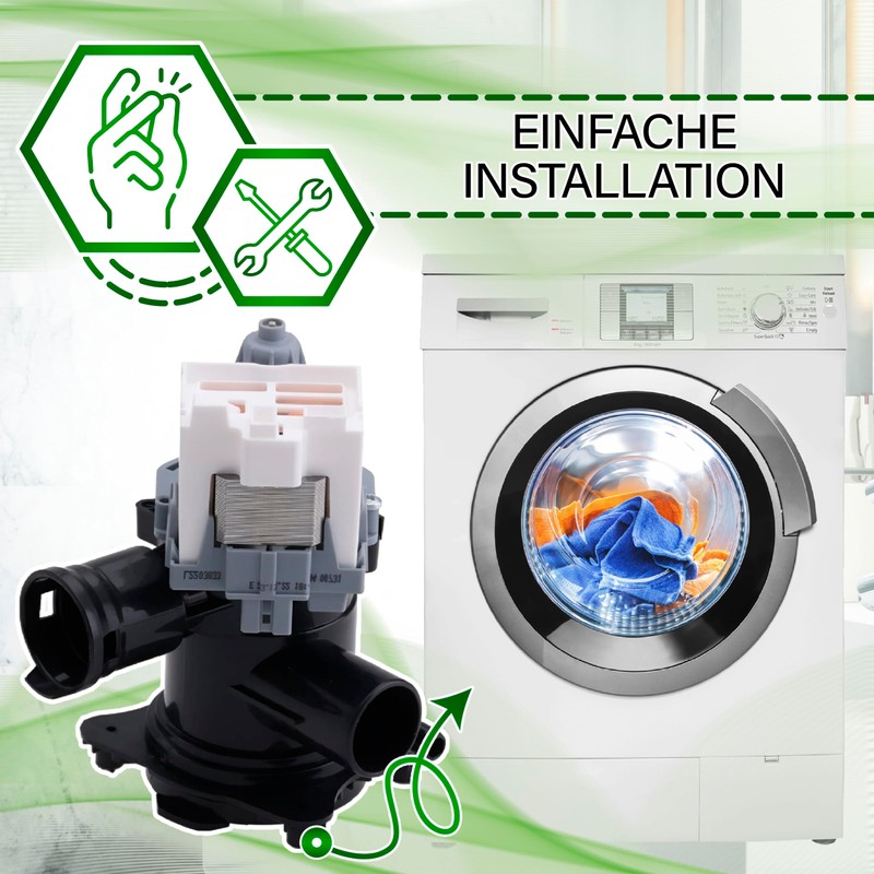 Drain Pump 30 W for Washing Machine with Original Code