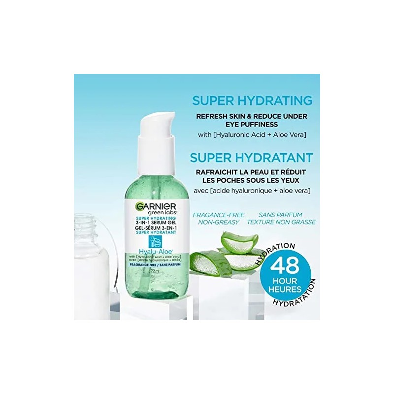 Sérum Gel Superhidratante 3 En 1 Hyalu-aloe Con Ácido Hialur