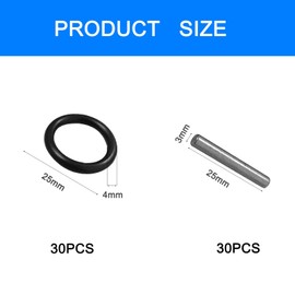 60PCS O Rings Rubber Assorted Seal Kit Rubber O Rings Washers for Plumbing Sealing Washers Set for Quick Repair,O Ring Set,for Mixer Taps, Plumbing, Spacer Gasket Seal