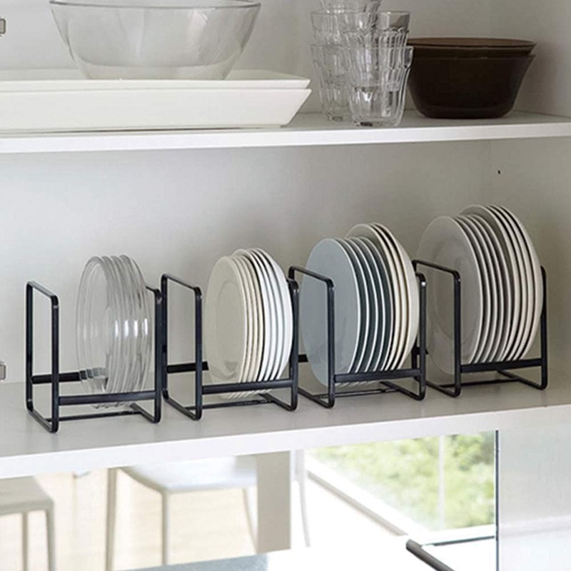 MINGFANITY 2PCS Plate Holders Organizer, Metal Dish Storage Dying Display