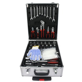 Tool Cabinet, 899PCS Household Tool Set, Luggage Hand Tool Set with Rolling Tool Box, 4 Layers Pliers Wrench Hand Tool Se Toolbox Craftsman Tool Set for Home Maintenance Auto Repair Tool Set