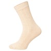 HomeOfSocks 2 Pairs of Merino Cashmere Socks for Men and Women - Luxurious Wool Socks Made of Especially Dense Wool of Merino Sheep - Low Pressure Toe Seam, beige