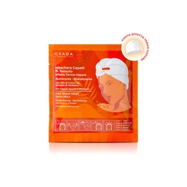 GYADA COSMETICS, Light and Revitalising Fabric Hair Mask - Gives Shine and Softness, Nourishing and Repairing Effect, with Thermal Bonnet, Based on Coconut Oil and Avocado, 60 ml