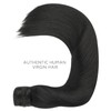 WENNALIFE Ponytail Extension, 45 cm, 80 g, Deep Black Ponytail