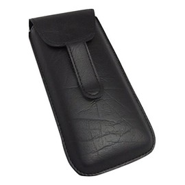 Pocket Clip Eye Glass cases (Large Semi Hard, Black)