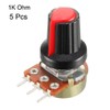 sourcing map 5Pcs 1K Ohm Variable Resistors Single Turn Rotary