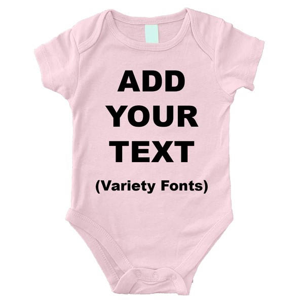 Circular Custom Baby Short Sleeve Bodysuits ULTRA SOFT Cotton Add