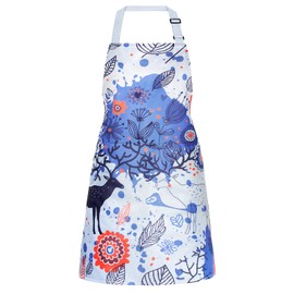 Viedouce Cooking Apron, Waterproof Aprons with Pockets, Adjustable Kitchen Apron for Men Women, Barbecue Apron, Baking Apron for Barista Barbecue Kitchen Restaurant Café Garden