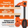 Jorgensen Bar Clamps For Woodworking, 12" 2-Pack One-Handed Clamps/Spreader with