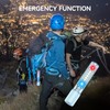 VAVOFO Blue LED Tactical Flashlight - USB-C Rechargeable, High Lumen,