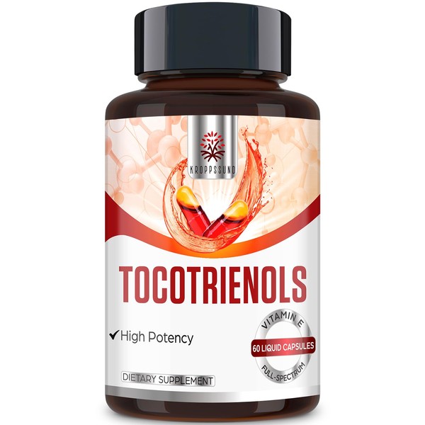 Kroppssund Tocotrienol Supplement Full Spectrum, Tocotrienol Vitamin E-Tocotrienols 800mg -
