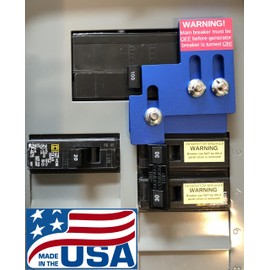 GenSafety Generator Interlock Kit SQD100A for Square D Homeline 100 AMP and 125 Amp Panels - Made in USA!