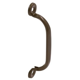 Prime-Line K 55117 Storm and Screen Door Handle 4-3/4 in. (4 in. Hole Center) with Screws, Brown (Single Pack)