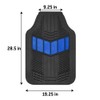 BDK AutoSport Modern Blue Car Seat Covers Full Set with