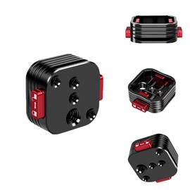 Base Clamp of Camera Quick Release Plate System, Arca Swiss Mount Clamp Tripod Adapter QR Plate with 1/4" to 3/8" Screw Thread fits for Gimbal Tripod Monopod Camera Cage Monitor