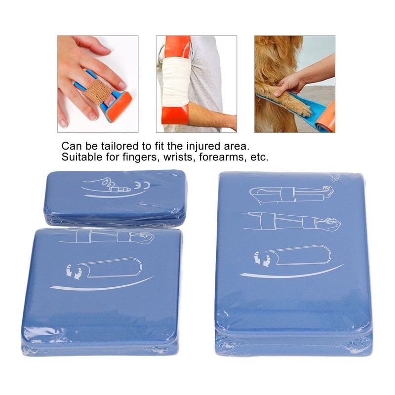 3Pcs Aluminum Splint First Aid Splint Easy Cutting Breathable Splint