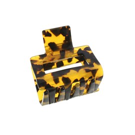 VingTAINE H7348-BR- Tortoise Shell Style Square Hair Claw Hair Clip, Adult Hair Accessories, Brown