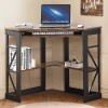 Vecelo Home Office Table Corner Desk Laptop Computer Table Keyboard