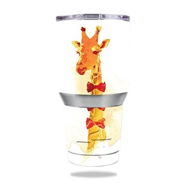 MightySkins Skin Compatible with Ozark Trail 30 oz Tumbler - Elegant Giraffe | Protective, Durable, and Unique Vinyl Decal wrap Cover | Easy to Apply, Remove, and Change Styles | Made in The USA