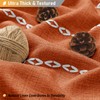 BTTN Extra Long Shower Curtain, 96 Inch Boho Rustic Striped