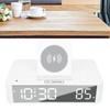 10W Digital Alarm Clock One Button Lifting LED Mirror Electronic
