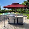 SCOCANOPY Upgraded Ripstop Fabric Replacement Canopy Grill BBQ Gazebo Roof