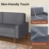 EBELLO Corduroy Loveseat 67" Sofa, Minimalist Couch, 2 Seats Sofa