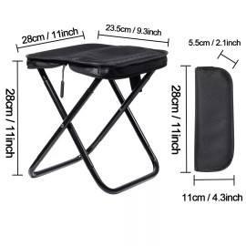 AICase Portable Small Folding Stool Outdoor Foldable Camping Stool Hiking Fishing Chair