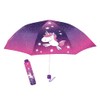 p:os Unicorn Umbrella for Children, Windproof, Pocket Umbrella with Manual