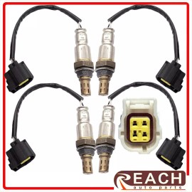 Reach 4PC Up+Down Oxygen Sensors For 2011-19 Jeep Grand Cherokee 2011-14& Chrysler 300