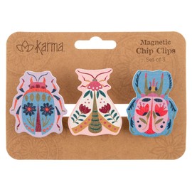 Karma Magnetic Shaped Chip Clips - Bag Clips - Potato Chip Bag Clips - Colorful and Fun Bag Clips for Food and Storage - One Size, Bugs