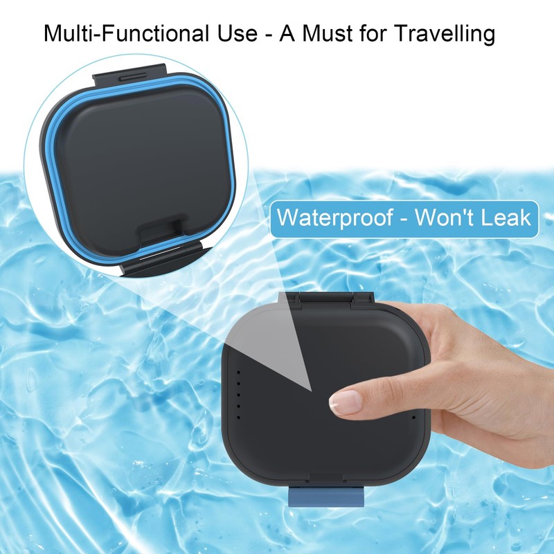 BVN Leakproof Denture Cup, Upgraded Carrying Storage, Denture Cup for
