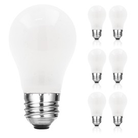 Mandala Crafts Frosted E26 A15 Incandescent 40w Appliance Light Bulbs – Pack of 6 40-Watt Refrigerator, Oven, Microwave, Stove Light Bulbs