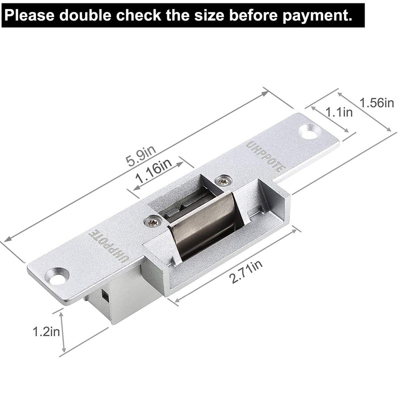 UHPPOTE 12VDC Electric Strike Door Lock Fail Safe for Access