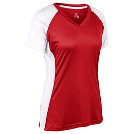 Champro Women's Standard Traditional, Scarlet, White, Medium