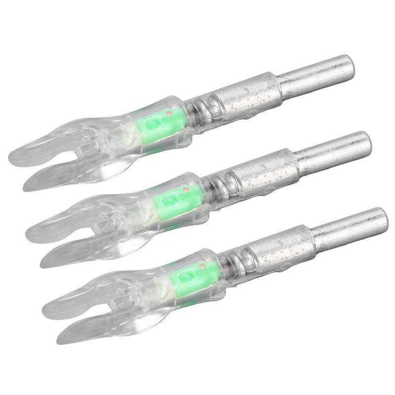 3PCS Lighted Nocks for Arrows Plastic Auto Lighting Archery Arrow