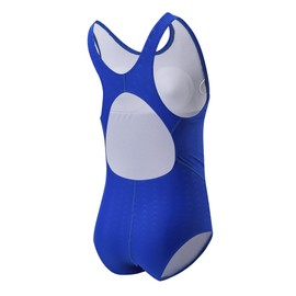 J.E Sterguard - Traje de baño Deportivo de una Pieza para niñas con Brasier extraíble Acolchado y Forro para niñas, Talla 4 a 14, Azul, 12 Años