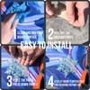 devembr Snowboard Stomp Pad, 3D Clear Snowflake Snowboard Stomp Pads,