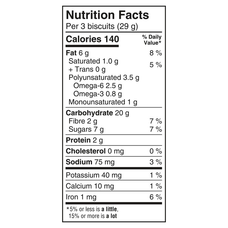Peek Freans Lifestyle Blueberry Brown Sugar with Flax Cookies |
