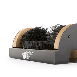 Rhino Bilt Boot Scraper, Outdoor Shoe Scrubber Cleaner, Heavy Duty Boot Brush, Extra Wide