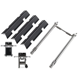 Grill Parts for Weber Spirit 2 Parts, Replacement for Weber GS4 Spirit II/I E210 S210 E220 S220,GS4 Parts for Webber Spirit 2 Burner Tube 67024 69785, 7635 Flavorizer Bars & Crossover Tube 69899 67278