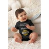 Baby Short-Sleeved Bodysuit, “Papa & ich sind uns einig Mama