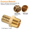 sourcing map 4pcs Brass Barbed Fitting 1" NPT Male to