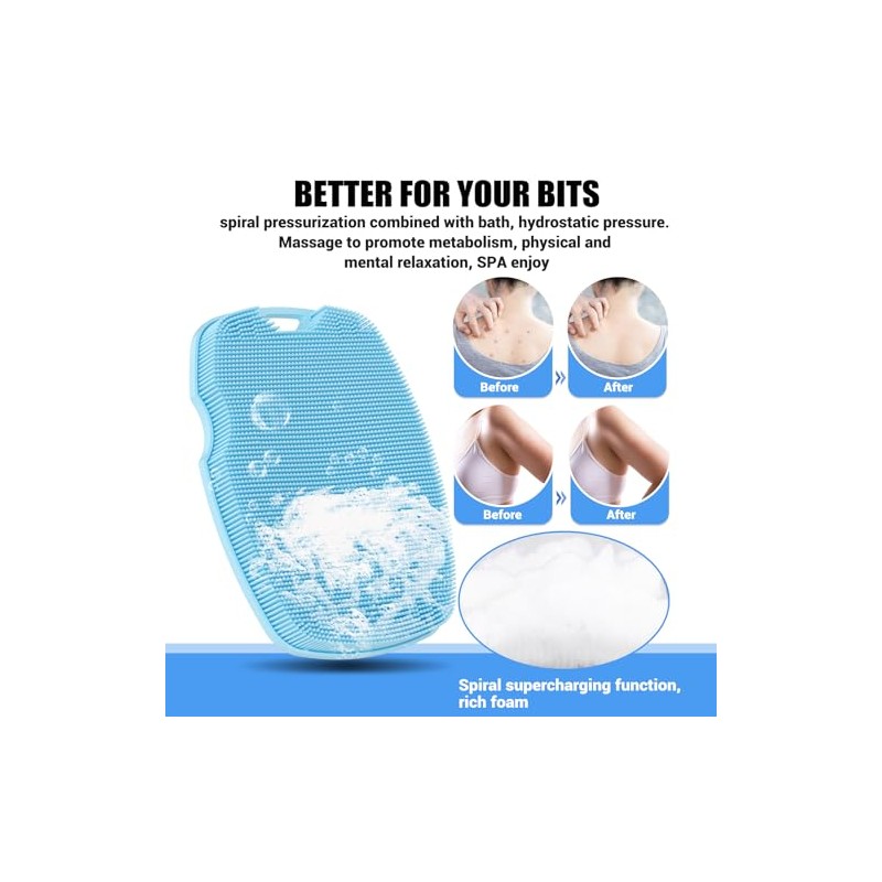 Canroom Depurador Corporal Silicona Antizinc Cerdas Altamente Elásticas Exfoliantes Cuerpo