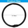 Hordion 50 PCS Binder Rings 1-1/2 Inch, Black Book Rings