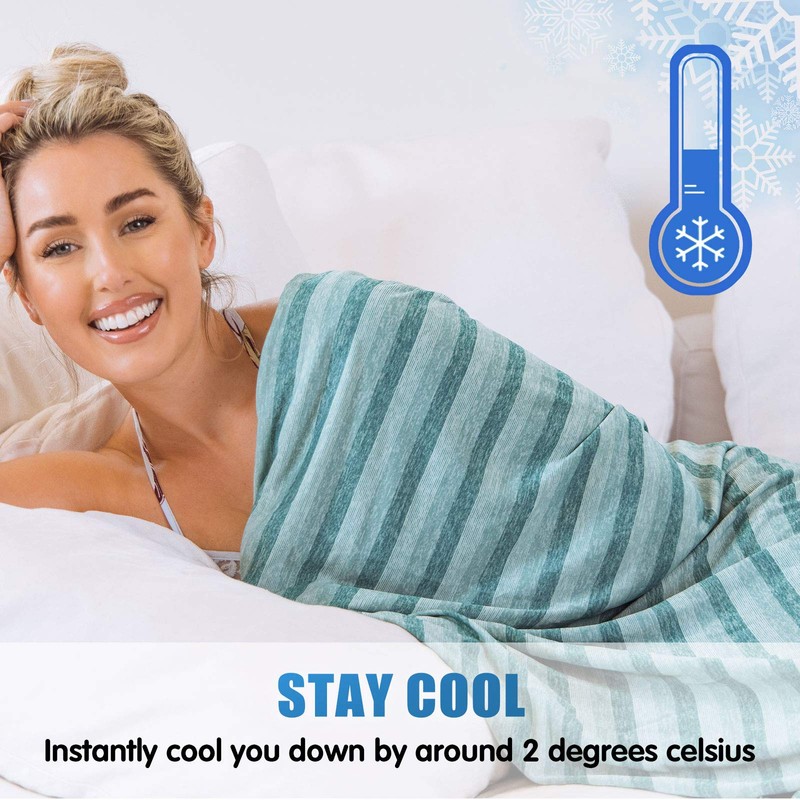 Ailemei Direct Cooling Blanket for Hot Sleepers,Double Sided Cold Effect,King