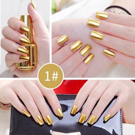 yehapp 18ml Mirror Nail Polish, Golden Metal Nail Polish for Drawing Manicure No Need UV/LED Cure
