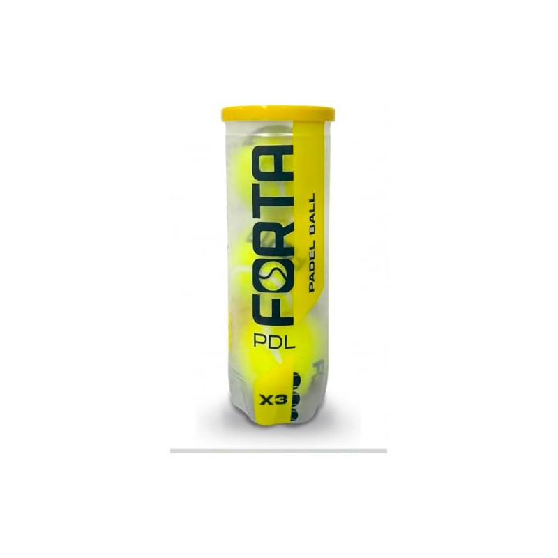 Forta PDL Padel Balls - Standard Weight, Natural Rubber, Speed